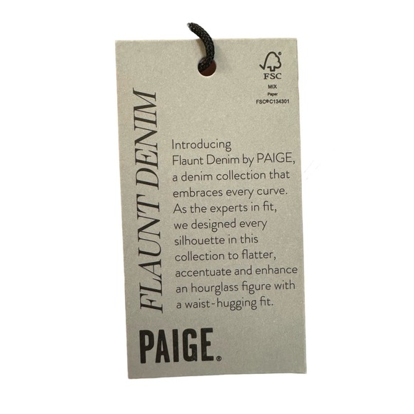PAIGE FEMME High Rise Coin Pocket Crop Mini Boot Jeans - Picture 6 of 9